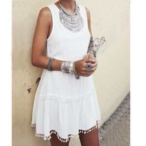 Simple white dress